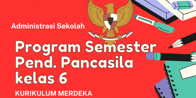 Download Program Semester Pendidikan Pancasila kelas 6 Terbaru