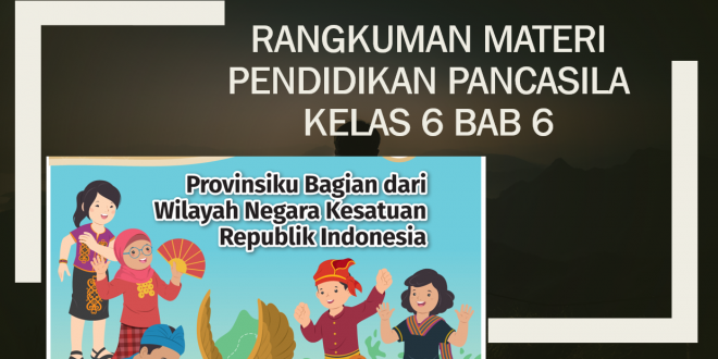 Rangkuman Materi Pendidikan Pancasila Kelas 6 Bab 6 Provinsi di Indonesia