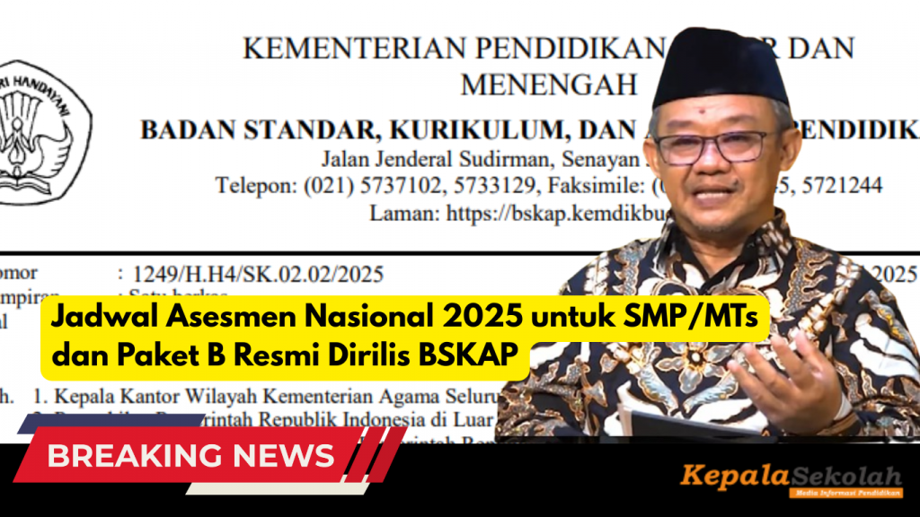 Jadwal Asesmen Nasional 2025 untuk SMP MTs