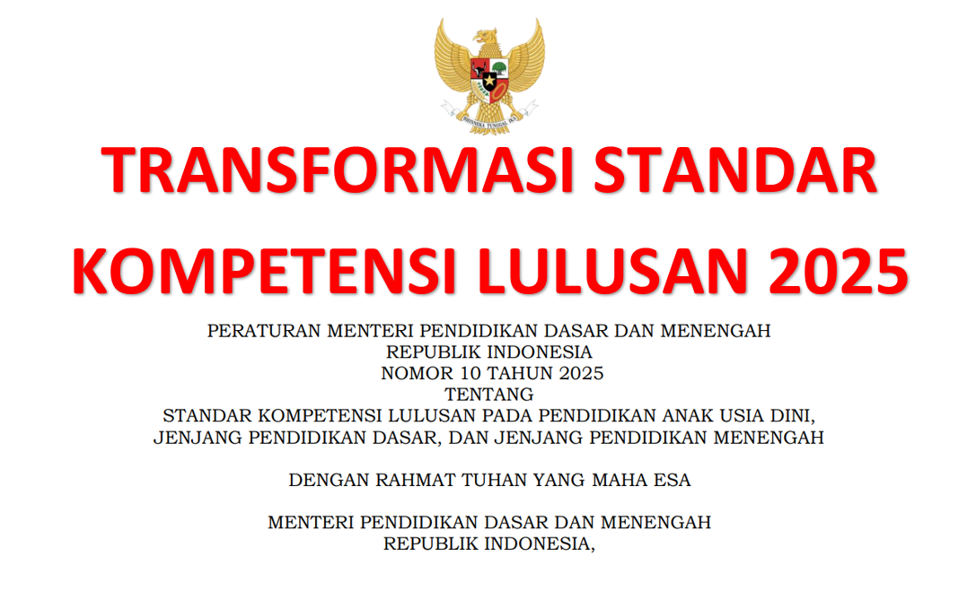 SKL Permendikdasmen No. 10 Tahun 2025