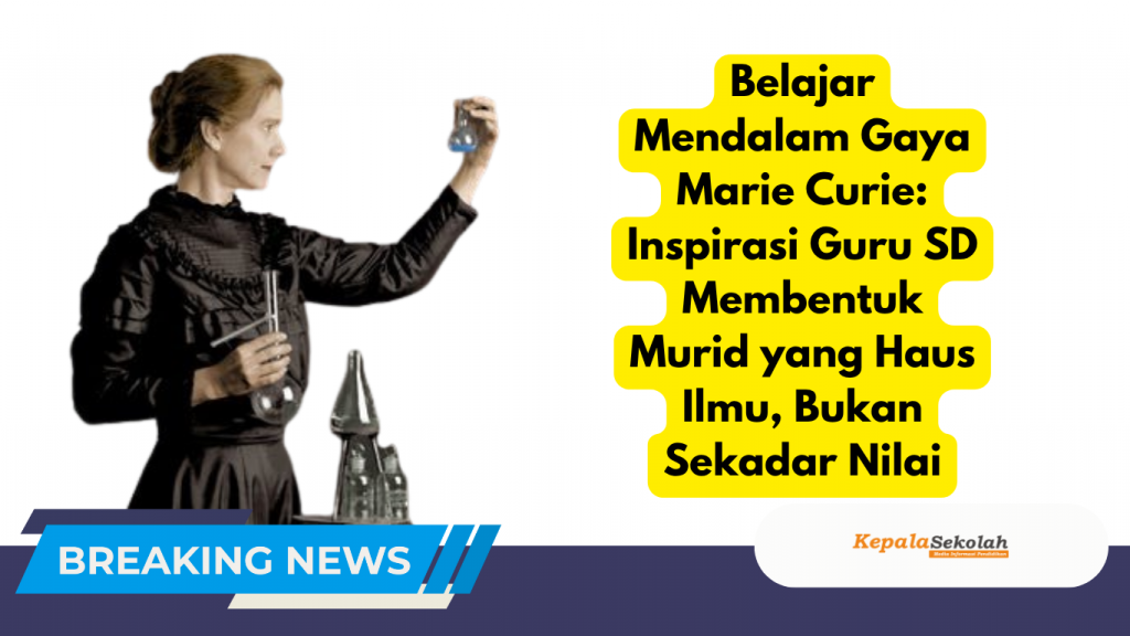 Belajar Mendalam Gaya Marie Curie Inspirasi Guru SD Membentuk Murid yang Haus Ilmu, Bukan Sekadar Nilai