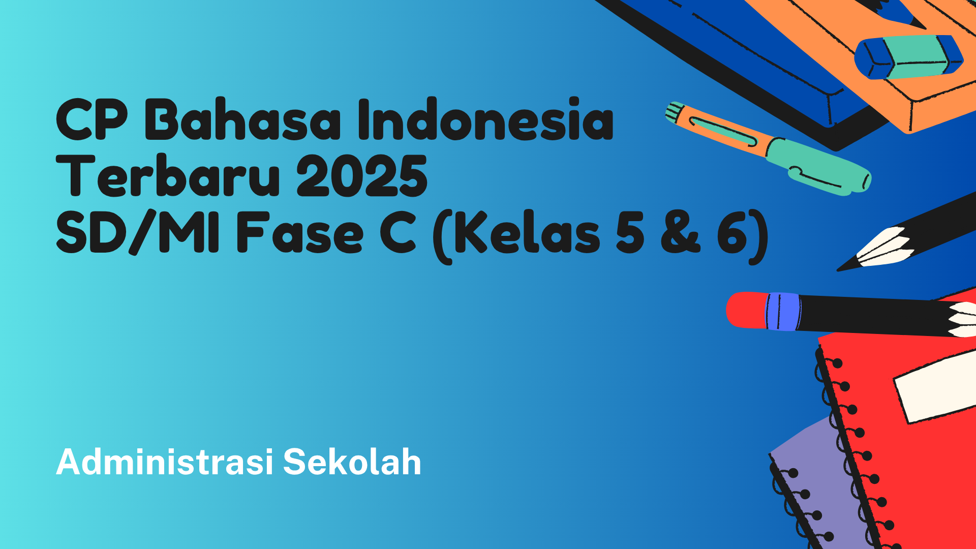 CP Bahasa Indonesia Terbaru 2025 Kelas 5 & 6 SD/MI (Fase C