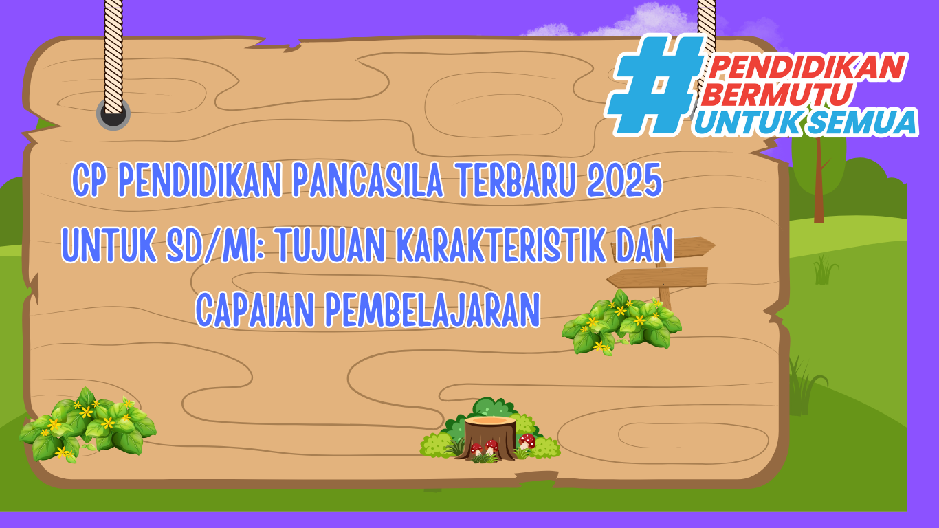 CP Pendidikan Pancasila Terbaru 2025 untuk SD/MI: Tujuan Karakteristik dan Capaian Pembelajaran