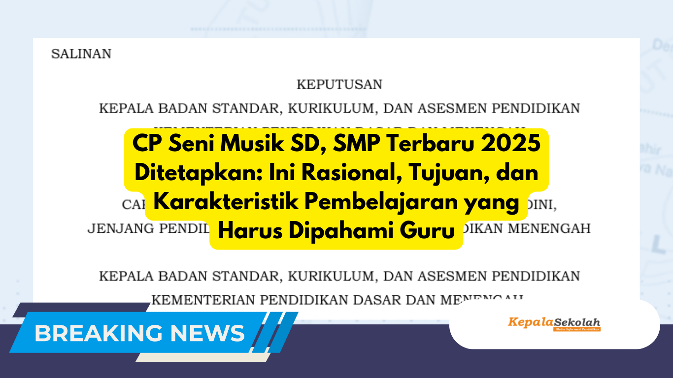 CP Seni Musik SD, SMP Terbaru 2025