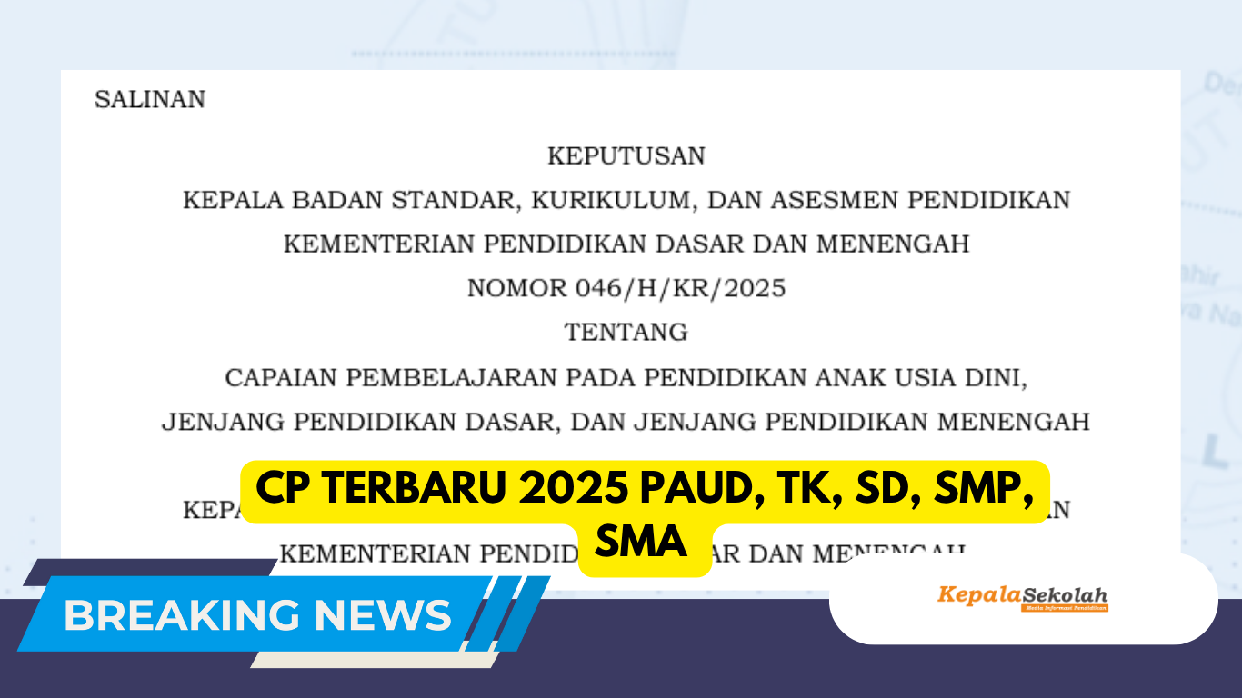 CP TERBARU 2025 PAUD, TK, SD, SMP, SMA