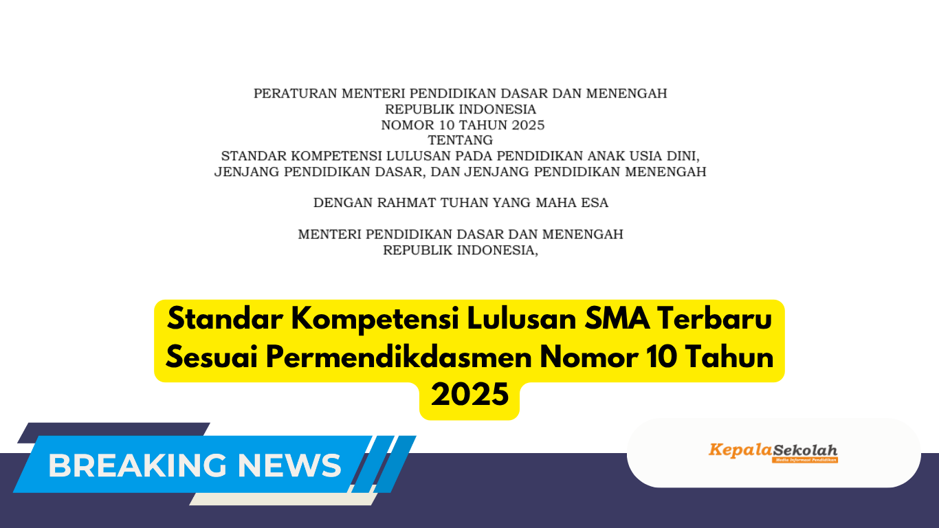 Standar Kompetensi Lulusan SMA Terbaru Sesuai Permendikdasmen Nomor 10 Tahun 2025