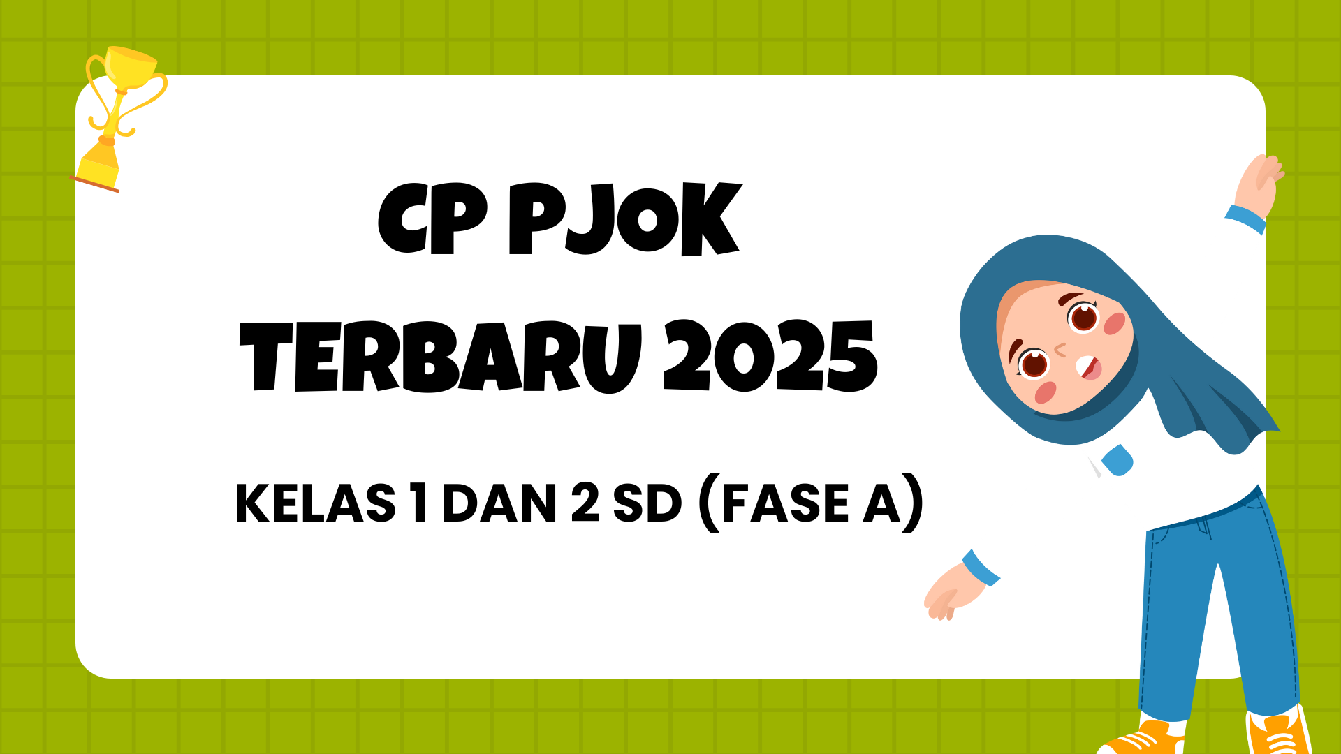 CP PJOK Terbaru 2025 Kelas 1 dan 2 SD Fase A