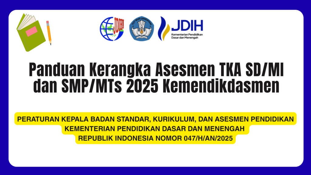 Panduan Kerangka Asesmen TKA SD/MI dan SMP/MTs 2025 Kemendikdasmen