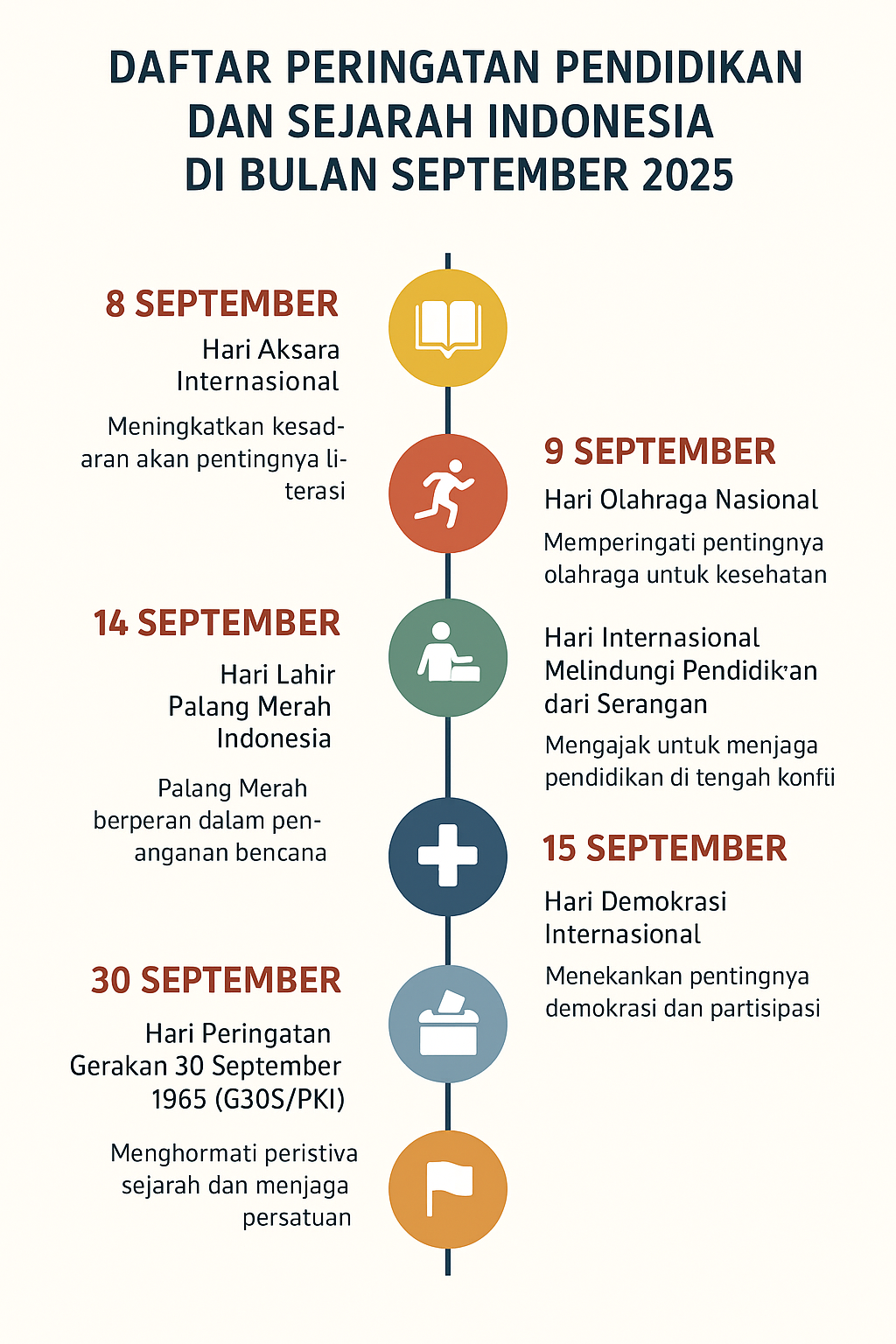 Peringatan Pendidikan dan Sejarah Indonesia di Bulan September