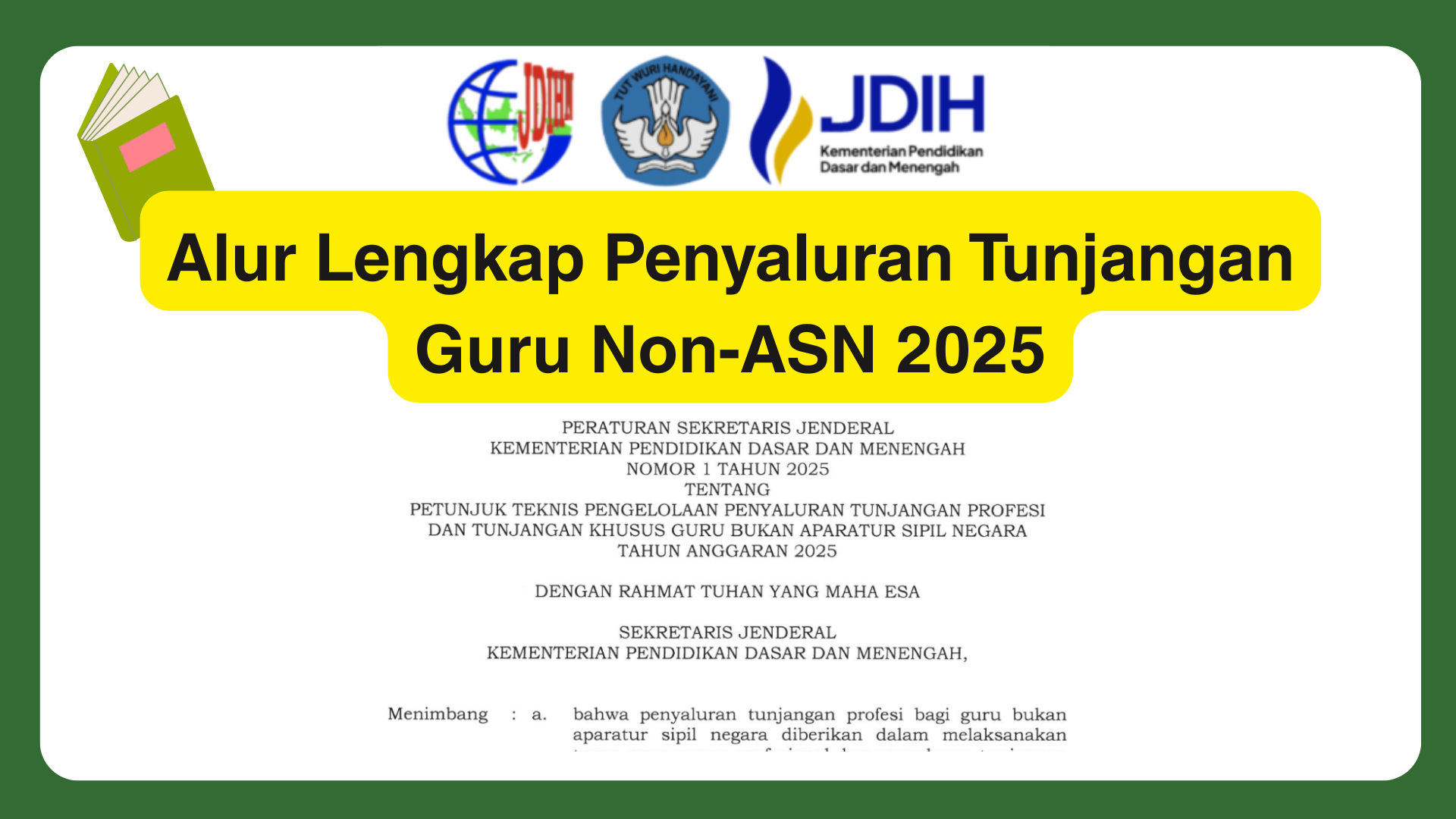 Alur Lengkap Penyaluran Tunjangan Guru Non-ASN 2025