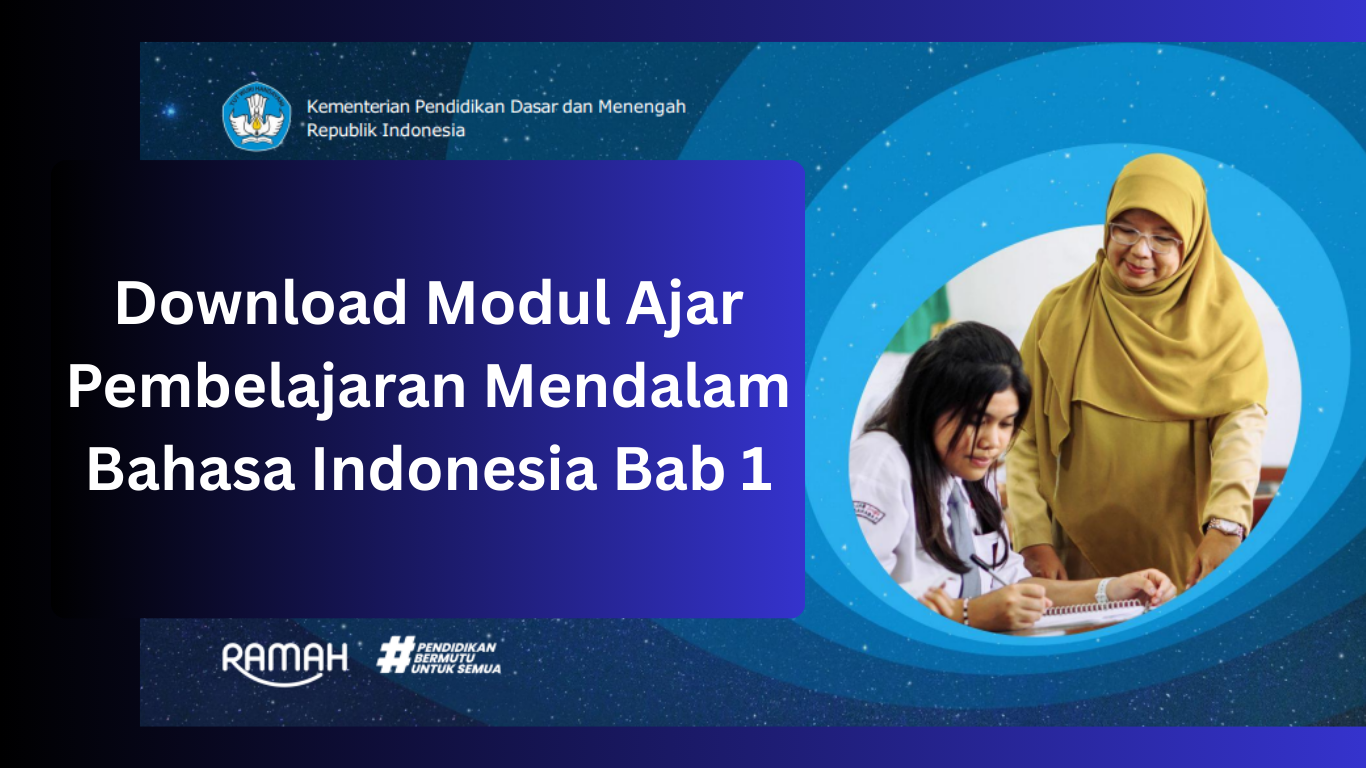 Download Modul Ajar Pembelajaran Mendalam Bahasa Indonesia Bab 1