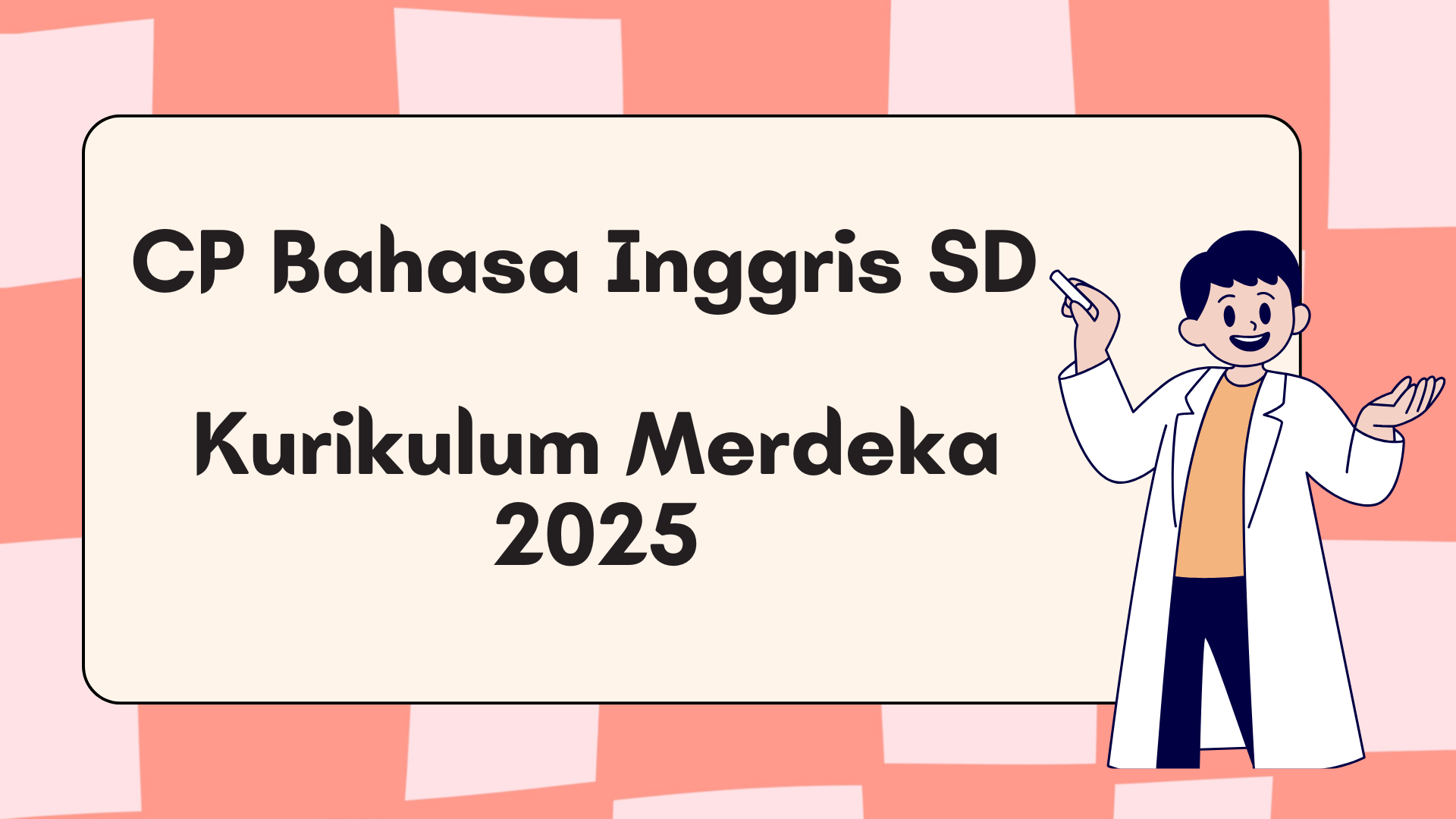 CP Bahasa Inggris SD Kurikulum Merdeka 2025