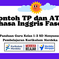 Contoh TP dan ATP Bahasa Inggris Fase A Kelas 1 dan 2 SD