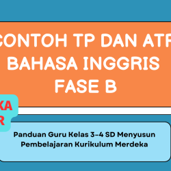 Contoh TP dan ATP Bahasa Inggris Fase B kelas 3 dan 4
