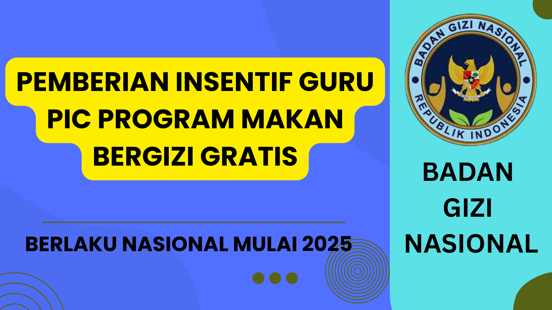 BGN Rilis Aturan Pemberian Insentif Guru PIC Program Makan Bergizi Gratis, Berlaku Nasional Mulai 2025