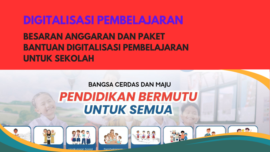 Besaran Anggaran dan Paket Bantuan Digitalisasi Pembelajaran untuk Sekolah