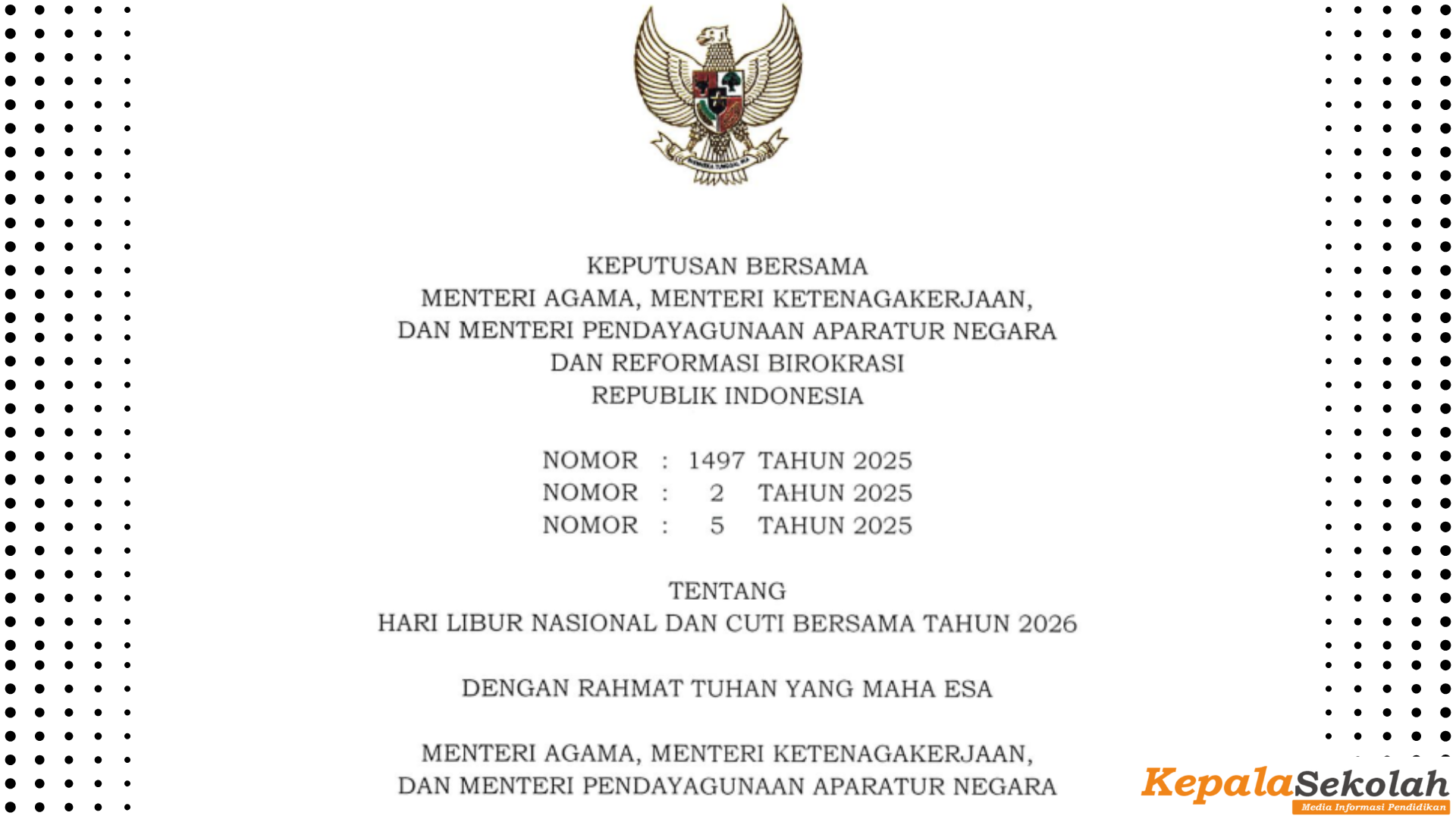 Hari Libur Nasional dan Cuti Bersama 2026