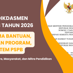 Penerima Bantuan, Tahapan Program, dan Sistem PSPB dalam Permendikdasmen 3 Tahun 2026