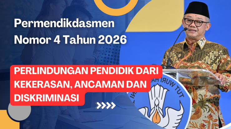 Perlindungan Pendidik dari Kekerasan Ancaman dan Diskriminasi ditegaskan melalui Permendikdasmen Nomor 4 Tahun 2026