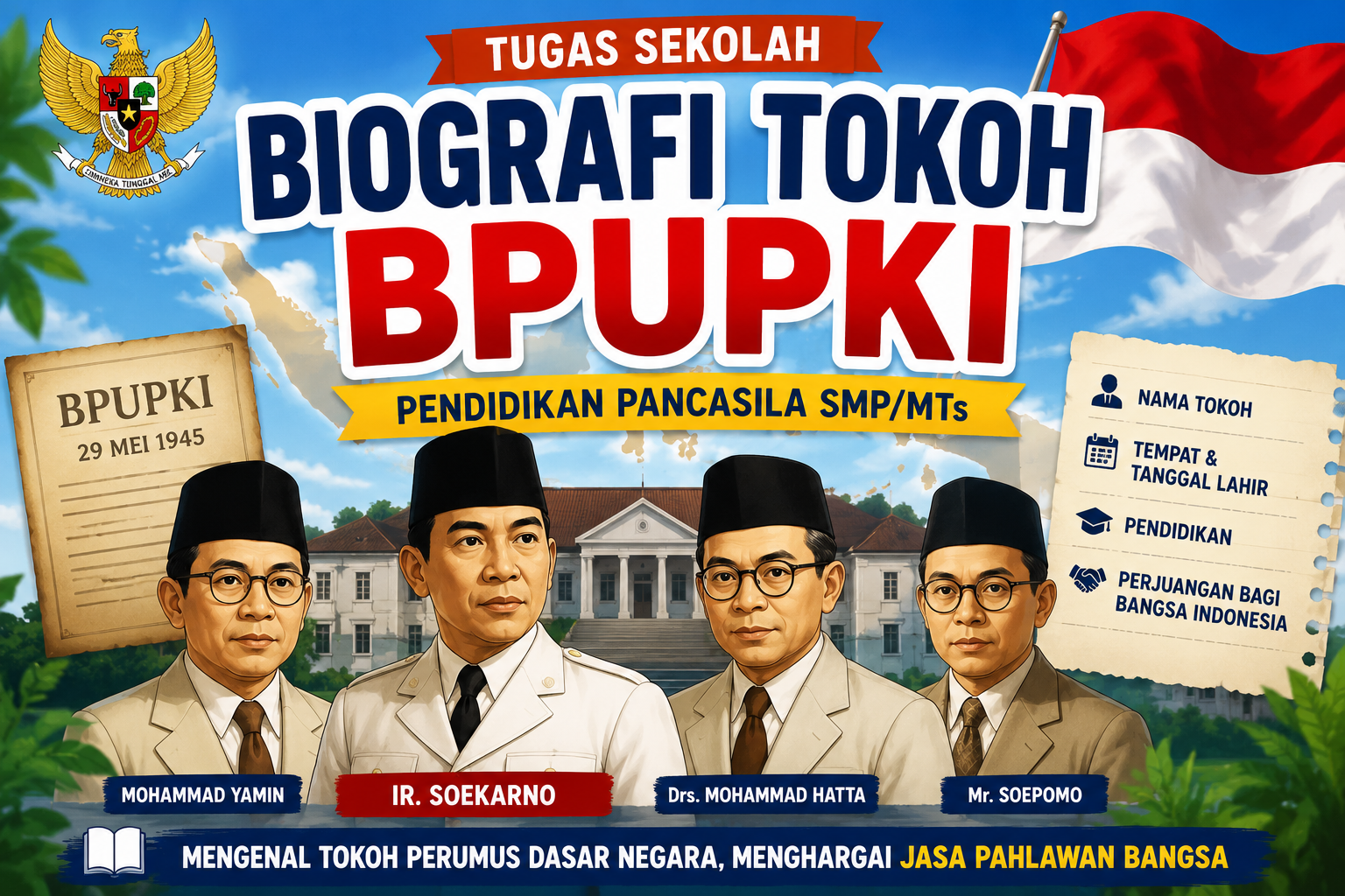 Biografi Tokoh BPUPKI Pendidikan Pancasila Kelas VII SMPMTs
