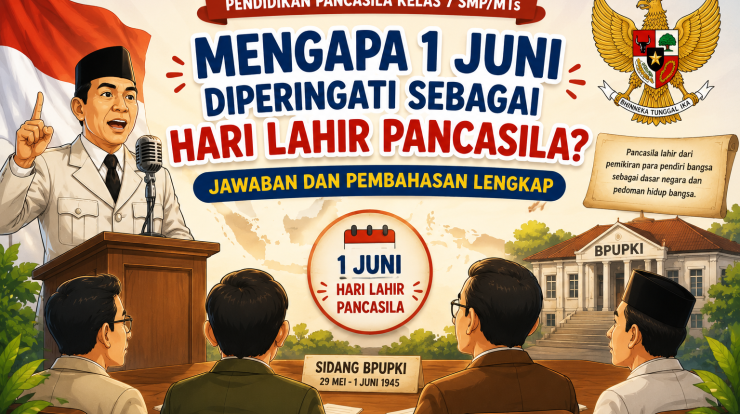 Mengapa 1 Juni Diperingati sebagai Hari Lahir Pancasila? Jawaban dan Pembahasan Lengkap Kelas 7