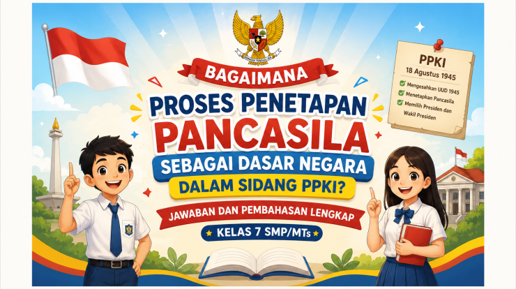 Bagaimana Proses Penetapan Pancasila sebagai Dasar Negara dalam Sidang PPKI? Jawaban dan Pembahasan Lengkap Kelas 7