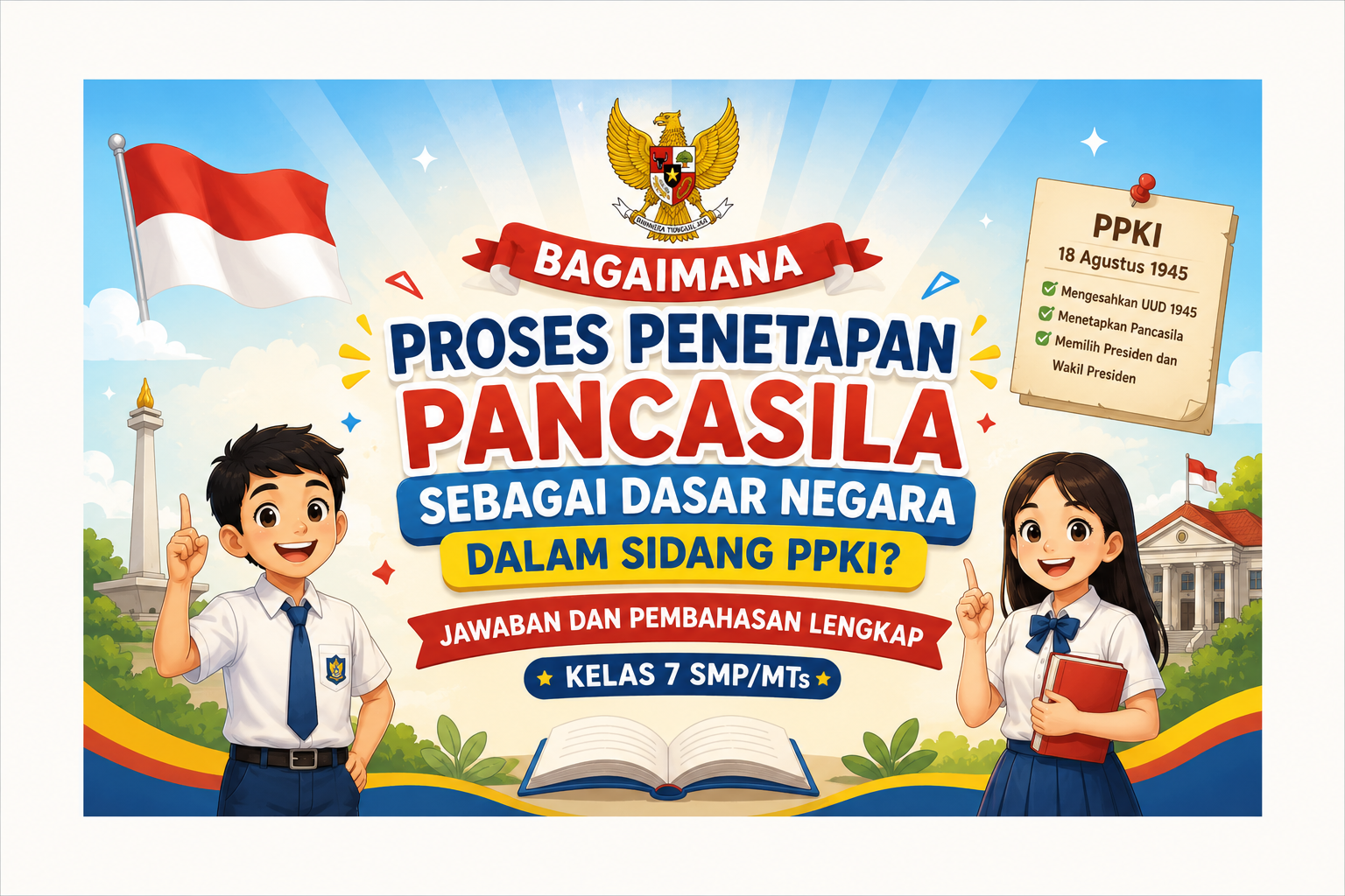 Bagaimana Proses Penetapan Pancasila sebagai Dasar Negara dalam Sidang PPKI? Jawaban dan Pembahasan Lengkap Kelas 7