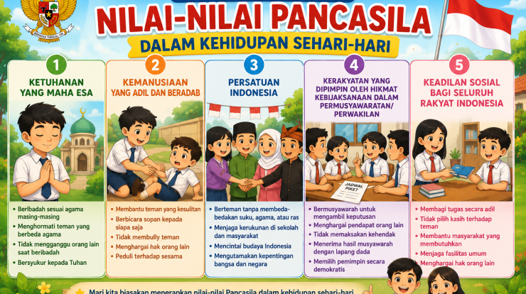 Contoh Penerapan Nilai-Nilai Pancasila dalam Kehidupan Sehari-hari: Jawaban dan Pembahasan Lengkap Kelas 7