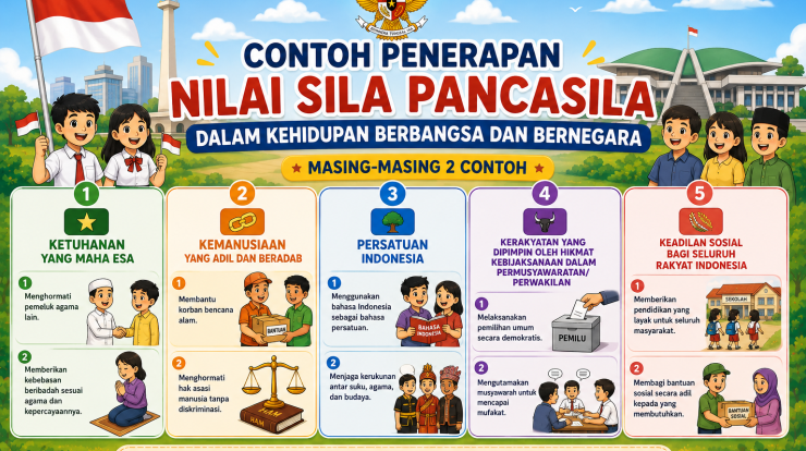 Contoh Penerapan Nilai Sila Pancasila dalam Kehidupan Berbangsa dan Bernegara: Jawaban Lengkap Kelas 7