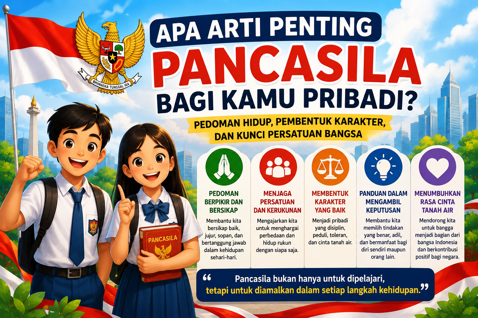 Apa Arti Penting Pancasila bagi Kamu Pribadi? Jawaban dan Pembahasan Lengkap Kelas 7