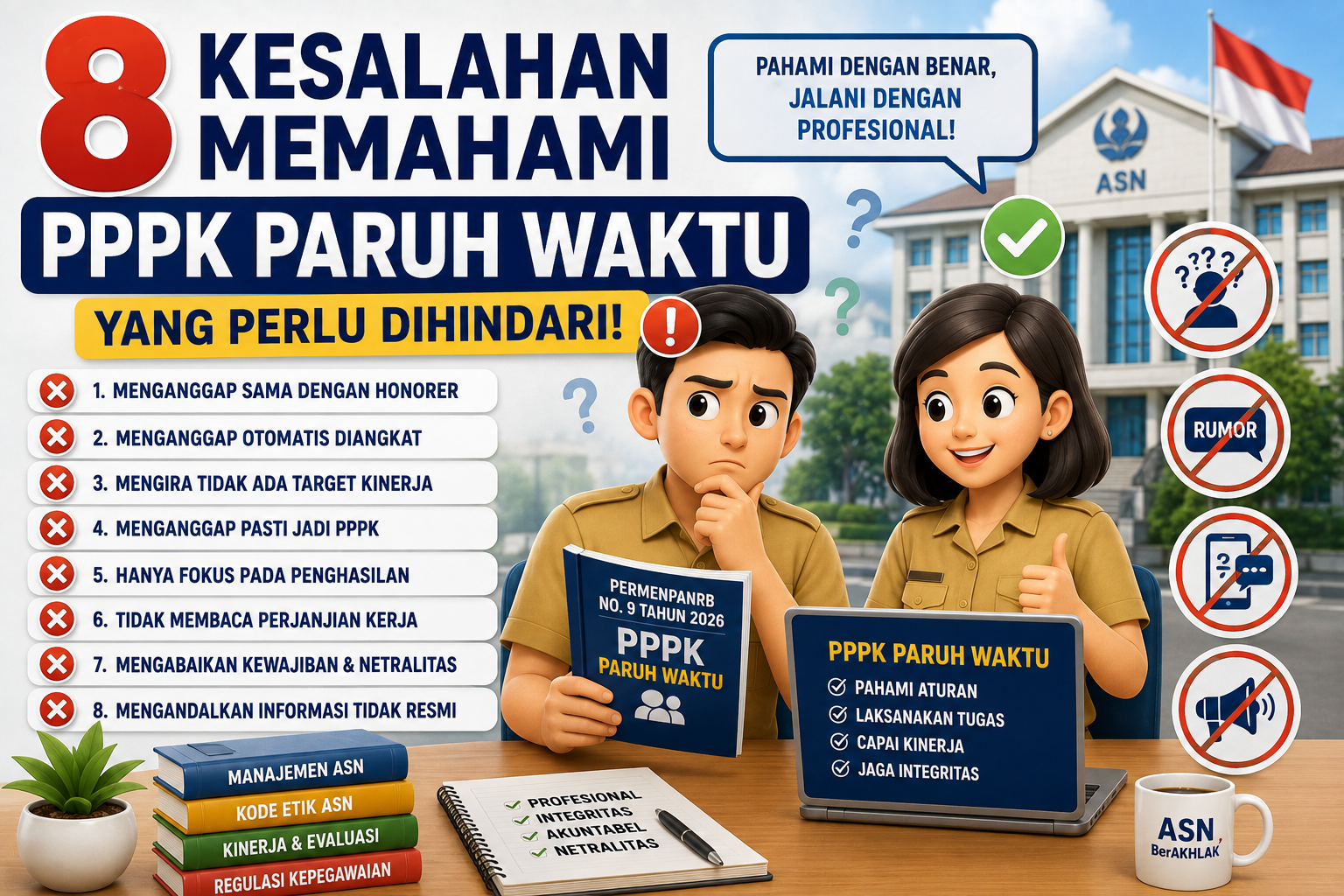 Kesalahan Memahami PPPK Paruh Waktu yang Perlu Dihindari
